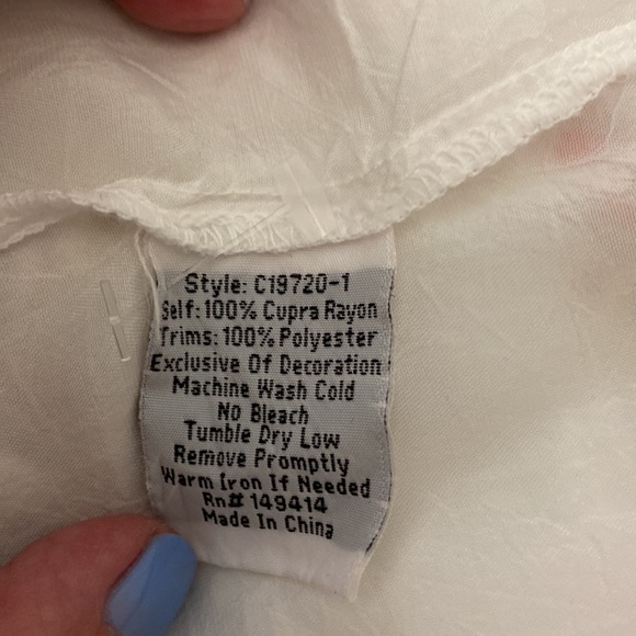 Johnny Was Grace embroidered kimono sleeve tunic top small NWT - Picture 9 of 11